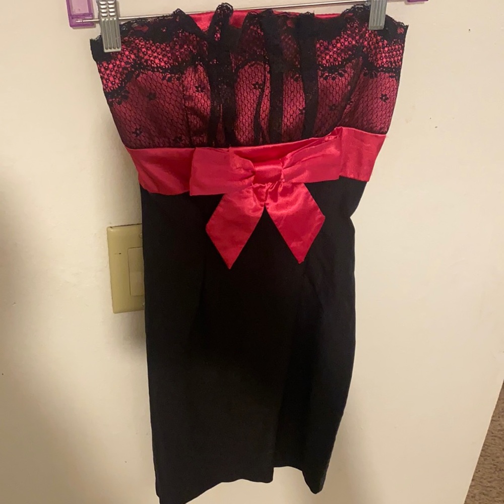 Size (S) Mystic pink and black mini dress